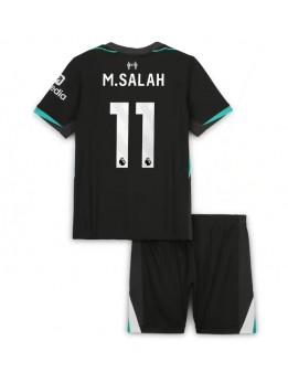 Liverpool Mohamed Salah #11 Auswärts Trikotsatz für Kinder 2024-25 Kurzarm (+ Kurze Hosen)